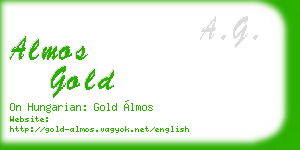 almos gold business card